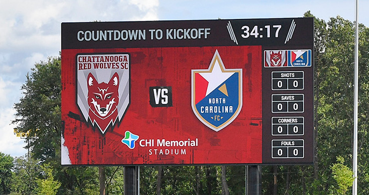 Red Wolves LED Video Scoreboard