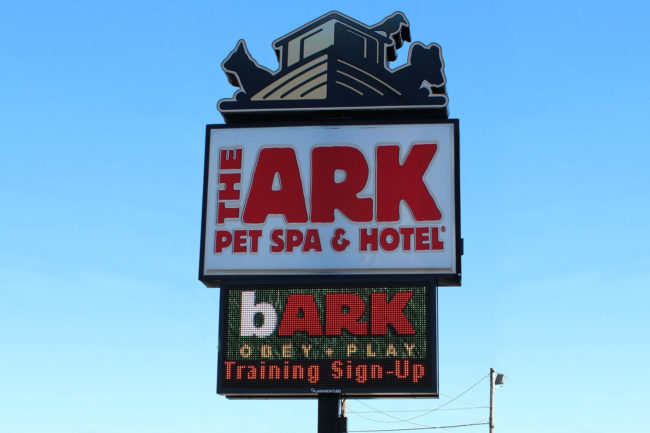 The ARK Pet Spa LED Sign
