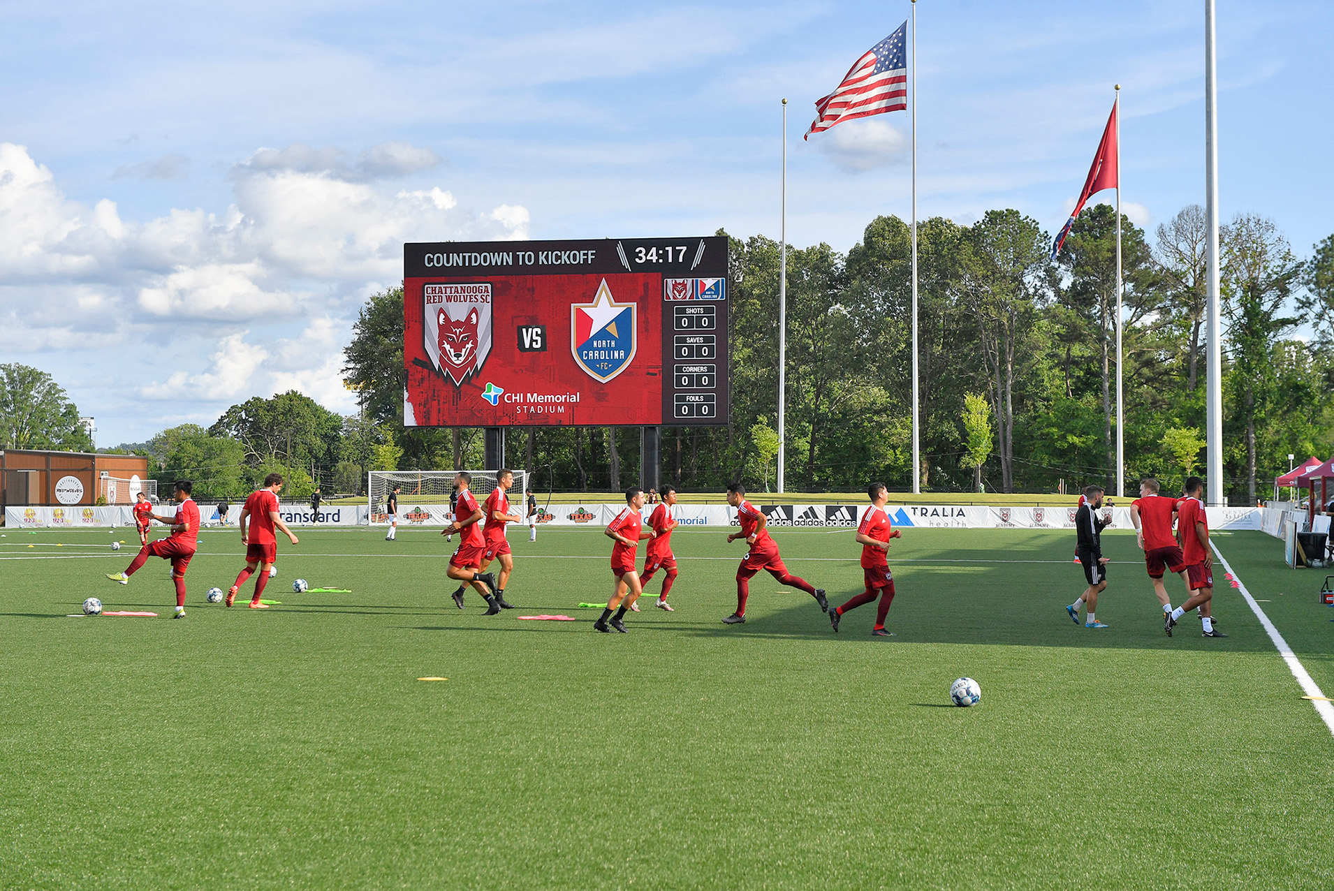 Chattanooga Red Wolves LED Scoreboard