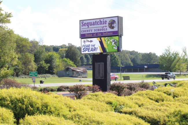 Sequatchie LED Digital Sign with static header