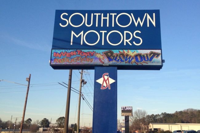 Southtown Motors LED Sign