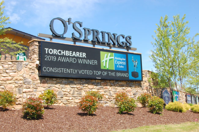 OSprings Shopping Center LED business sign